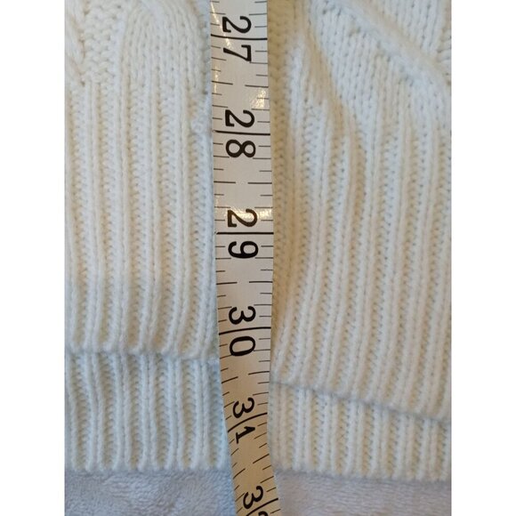 Sweater Dress Cable Knit White Multicolor sz Small Sexy Short - Picture 11 of 16